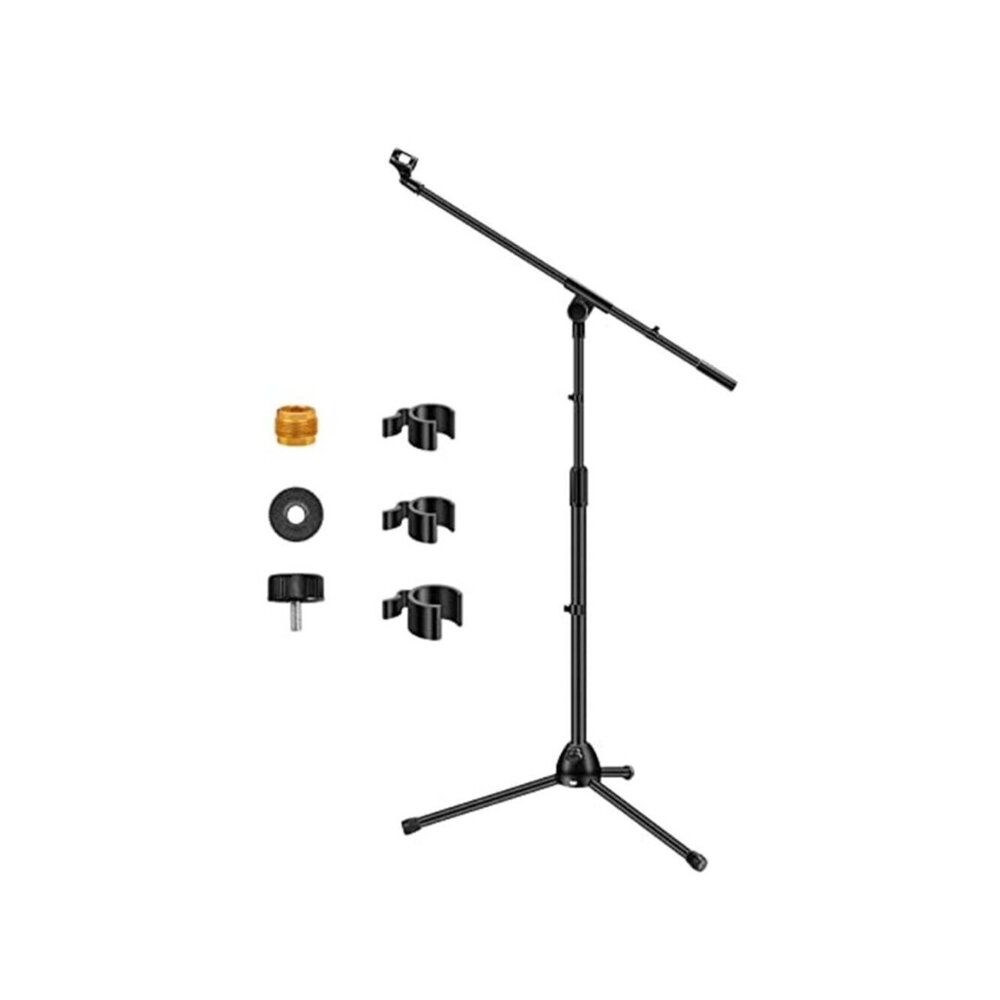 Boom Arm Mic Stand Height Adjustable Floor Studio